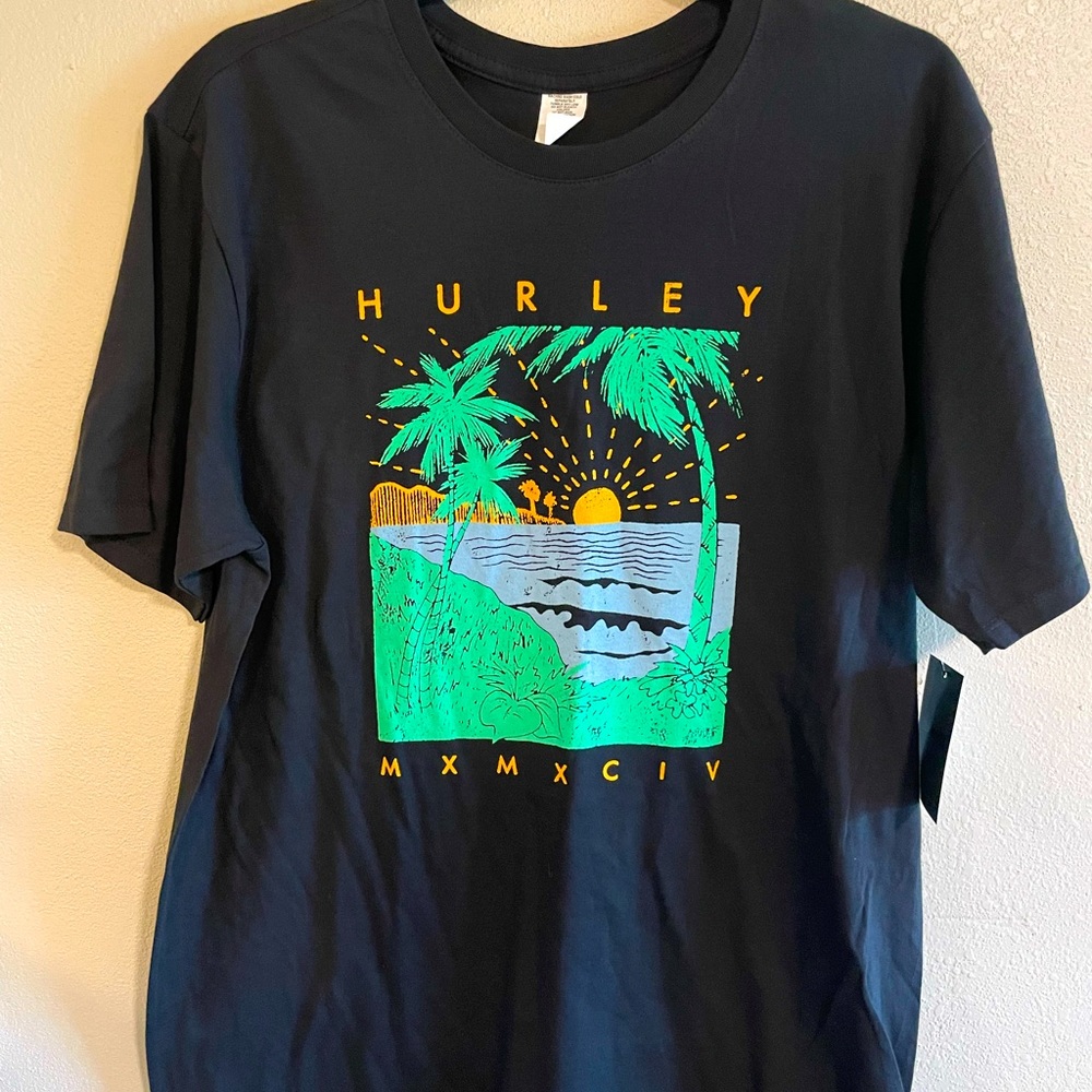 Black Hurley Graphic Tee